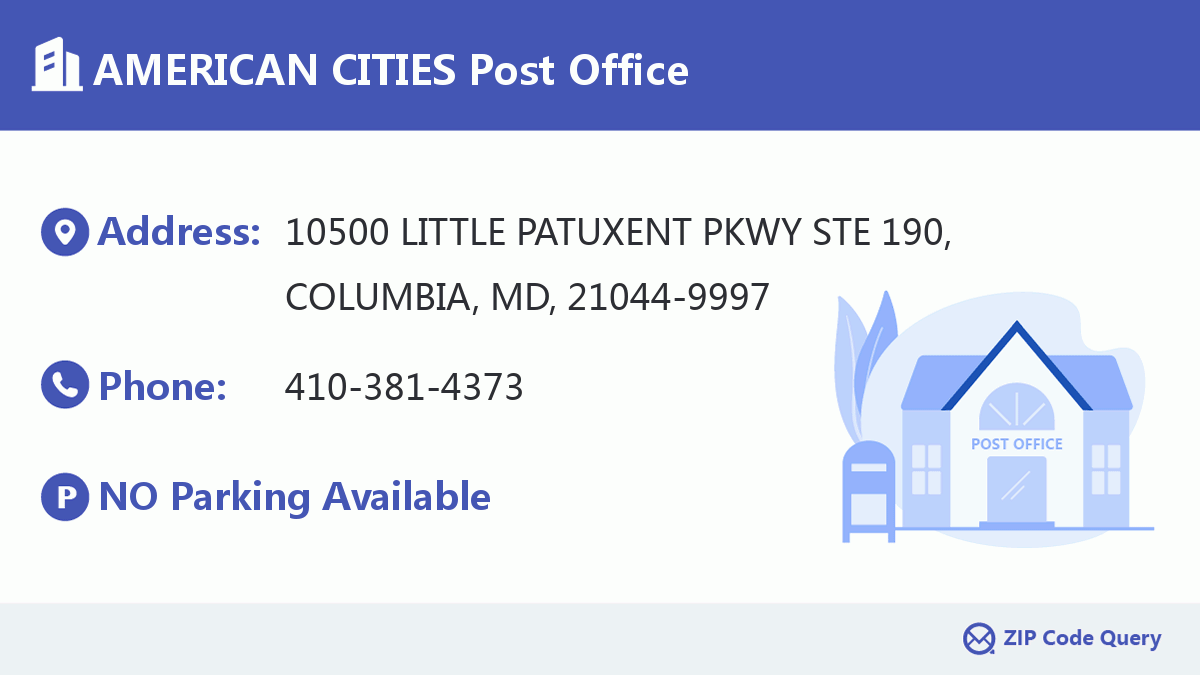 Post Office:AMERICAN CITIES