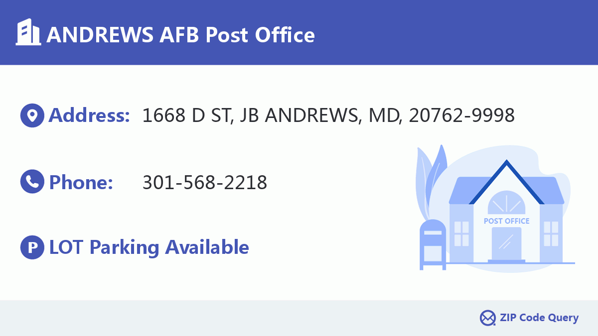 Post Office:ANDREWS AFB
