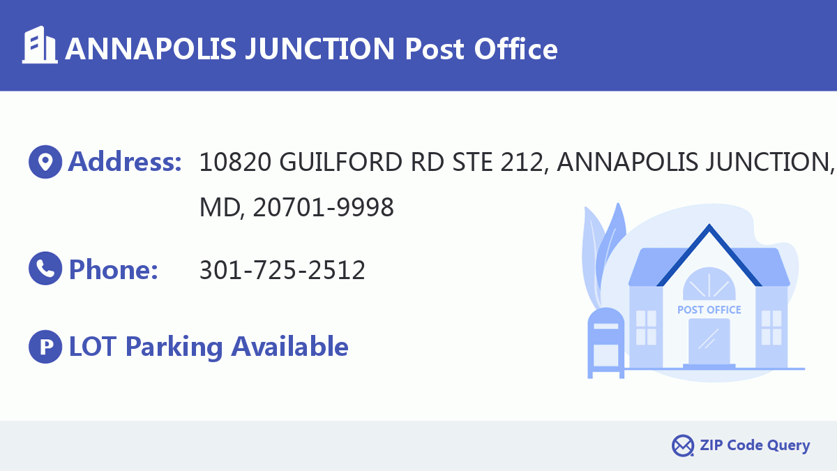 Post Office:ANNAPOLIS JUNCTION