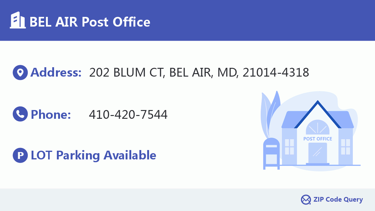 Post Office:BEL AIR