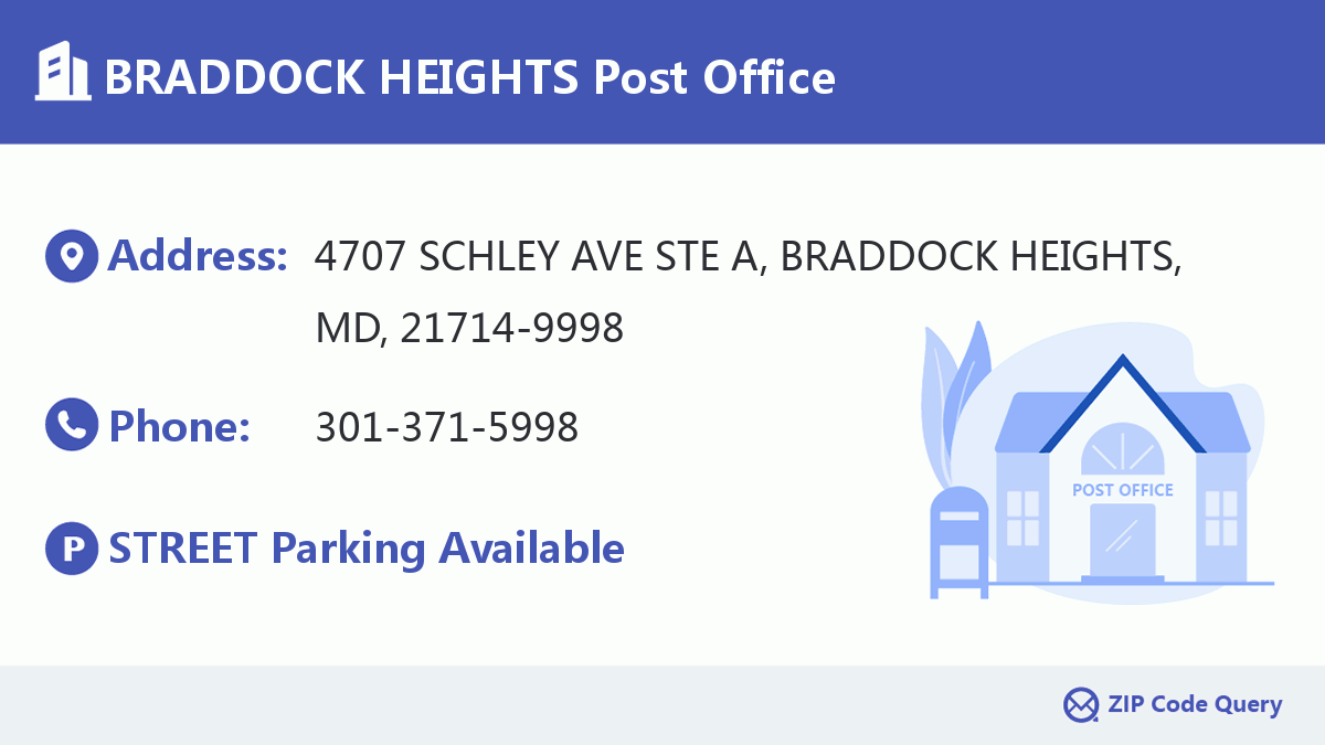 Post Office:BRADDOCK HEIGHTS