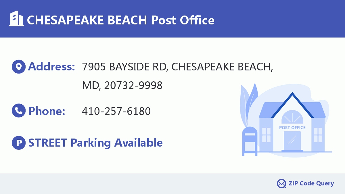Post Office:CHESAPEAKE BEACH