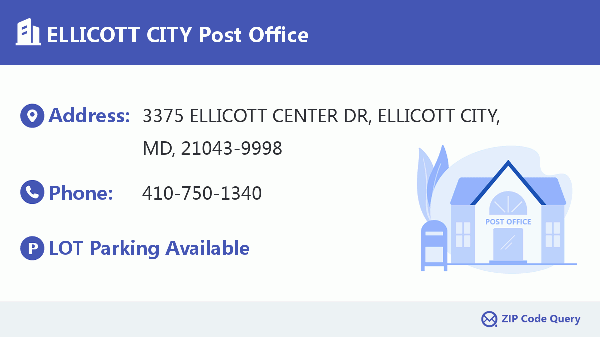 Post Office:ELLICOTT CITY
