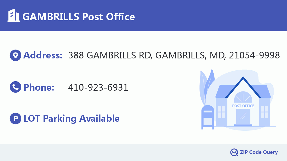 Post Office:GAMBRILLS