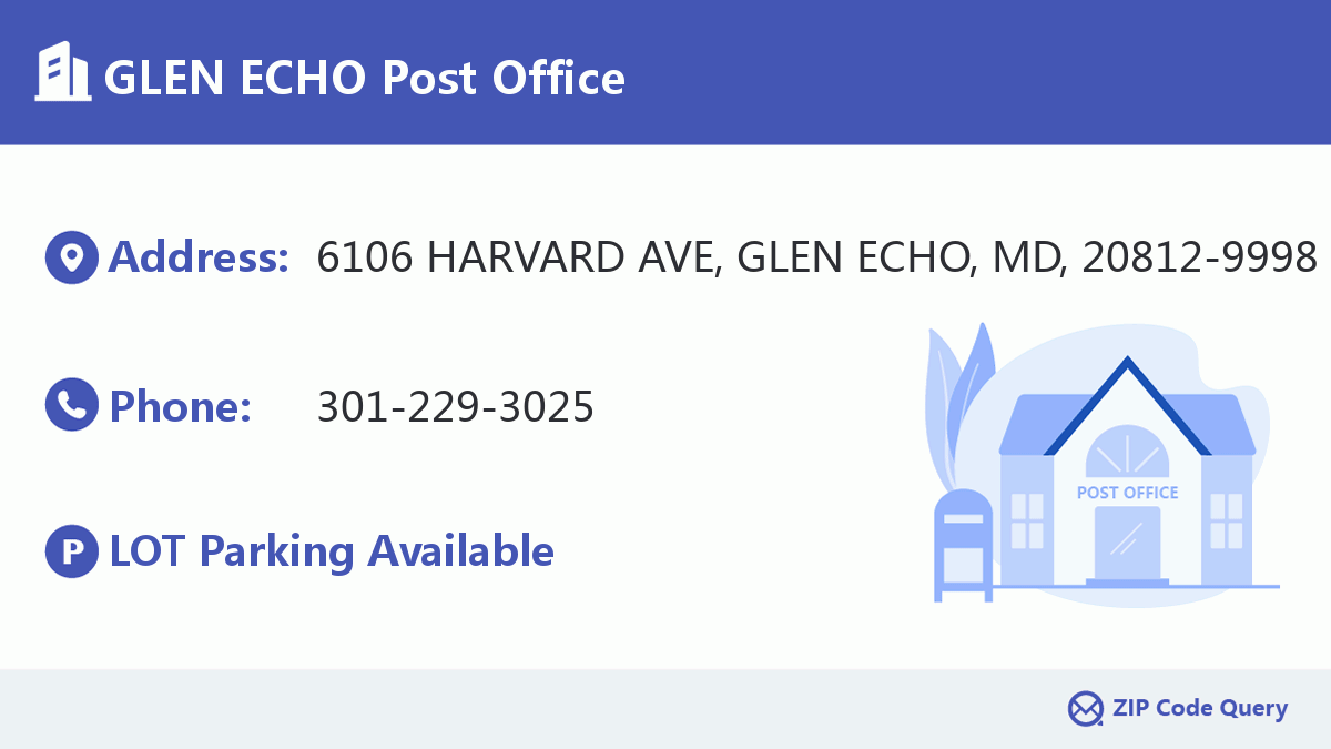 Post Office:GLEN ECHO