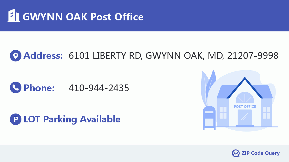 Post Office:GWYNN OAK