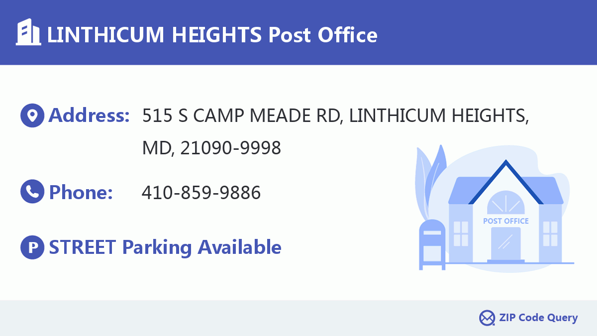 Post Office:LINTHICUM HEIGHTS