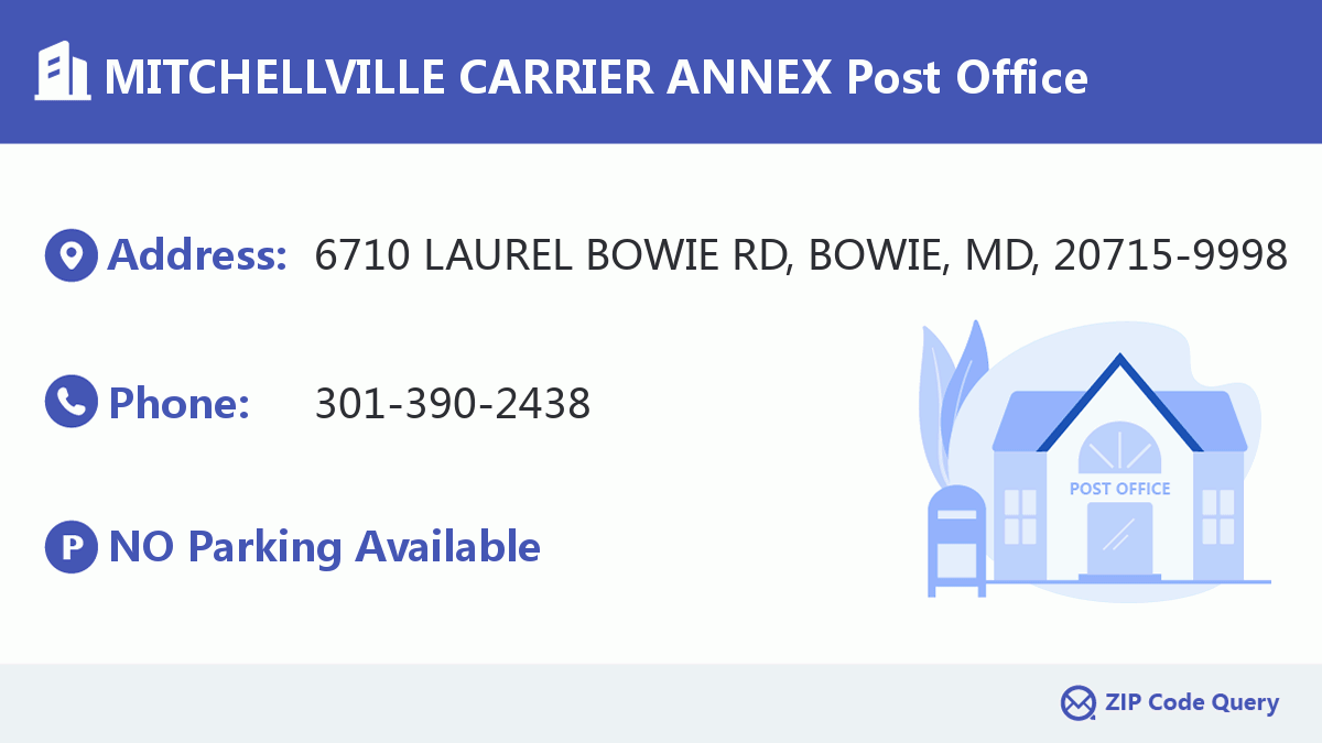 Post Office:MITCHELLVILLE CARRIER ANNEX