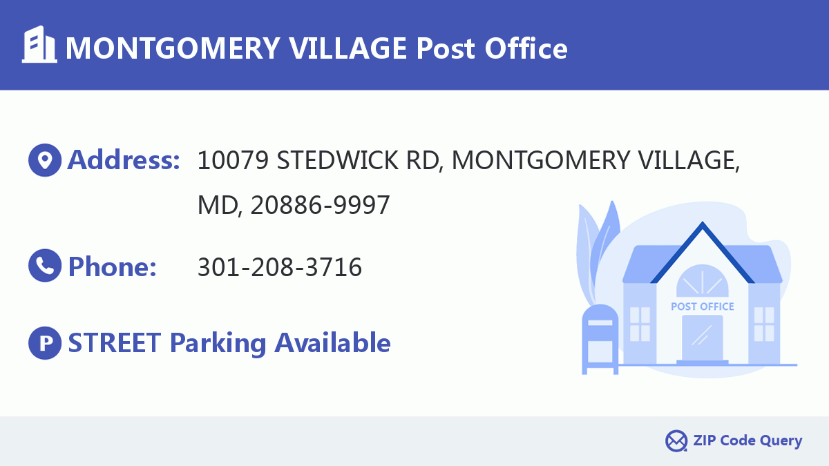 Post Office:MONTGOMERY VILLAGE