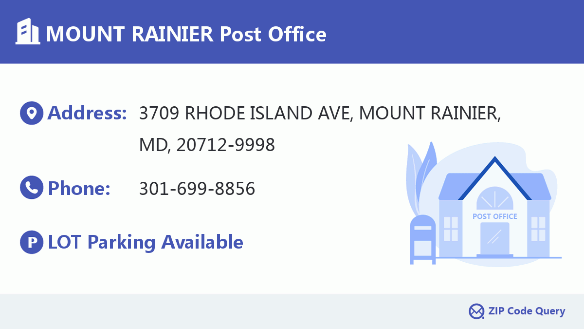 Post Office:MOUNT RAINIER