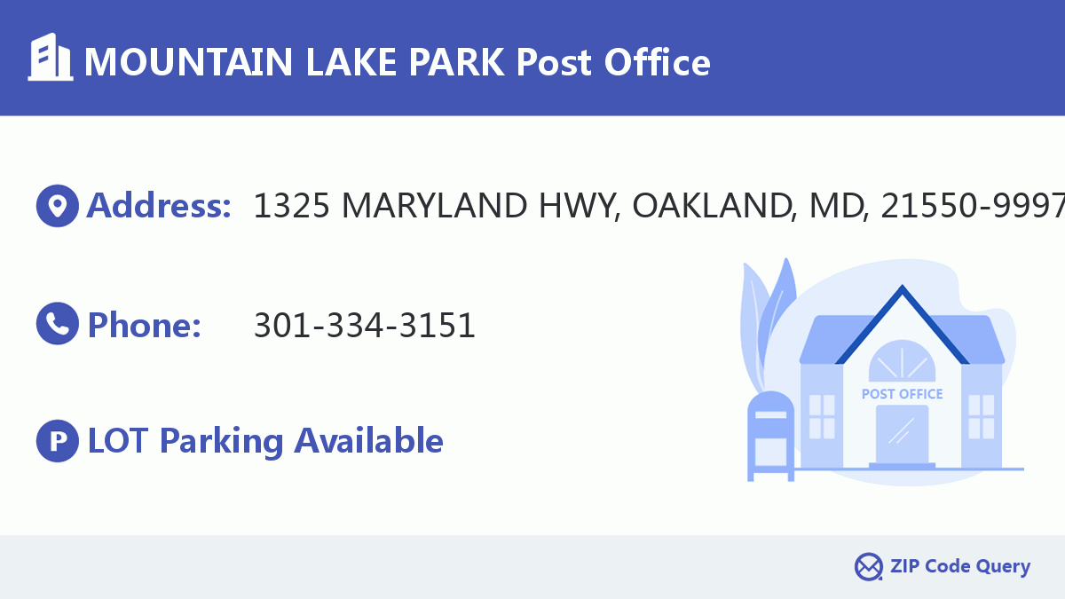Post Office:MOUNTAIN LAKE PARK