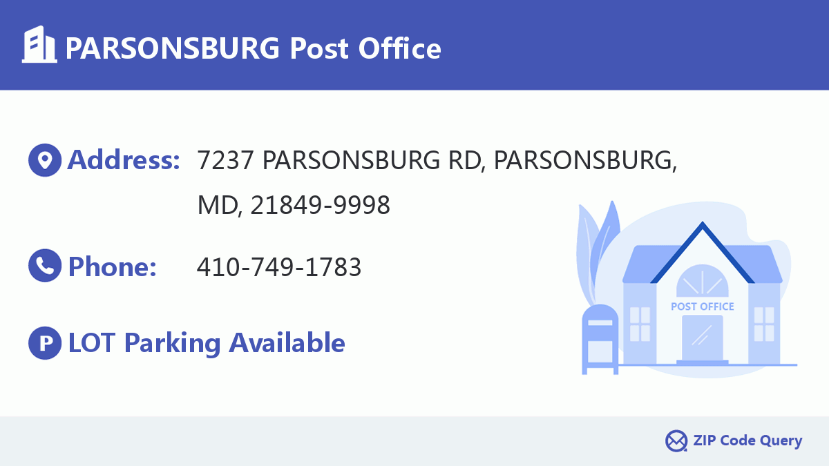 Post Office:PARSONSBURG