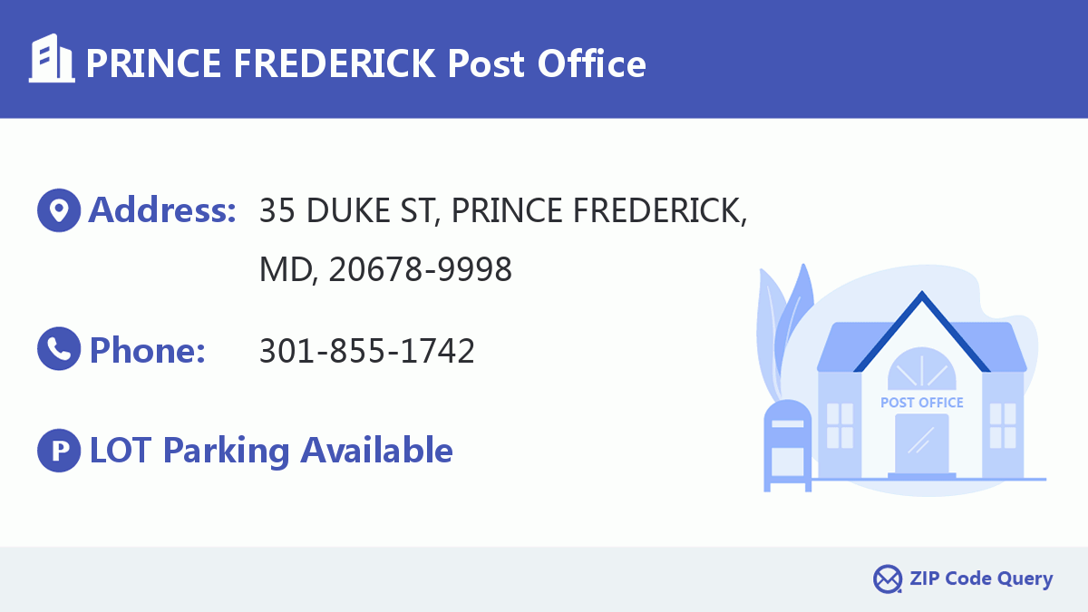 Post Office:PRINCE FREDERICK