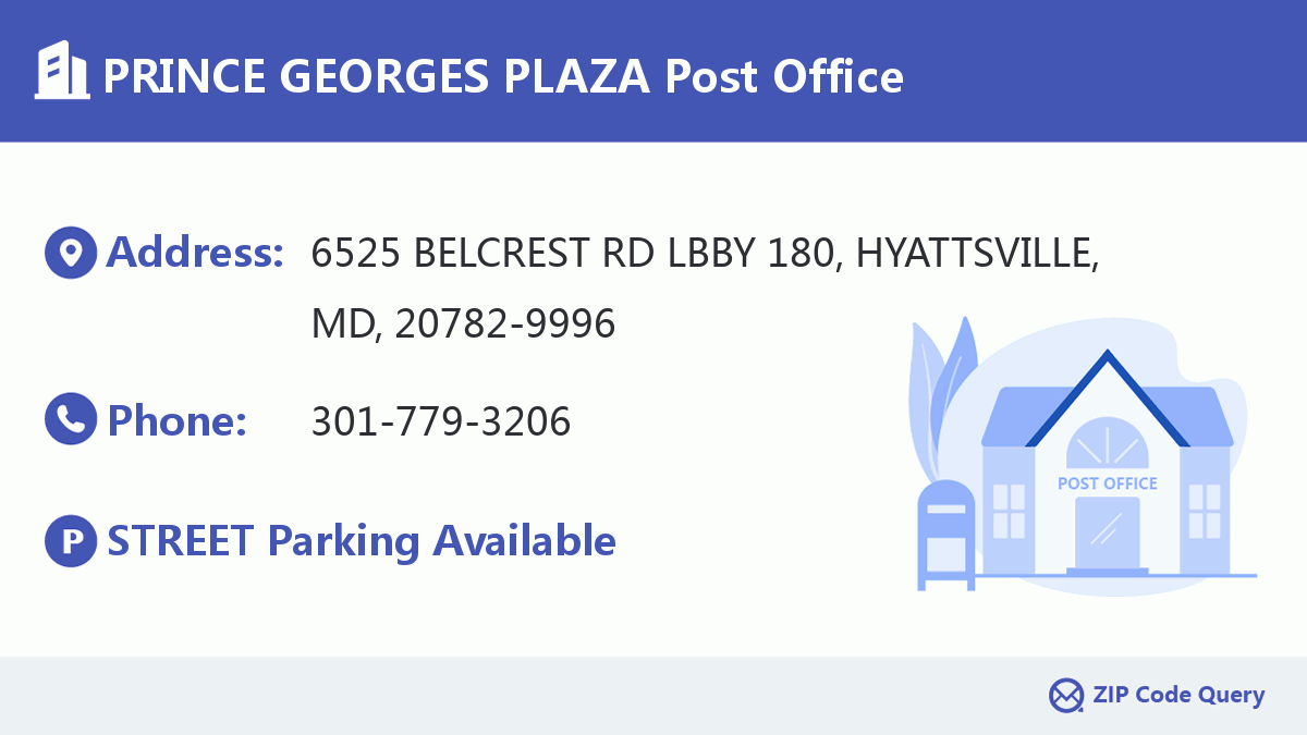 Post Office:PRINCE GEORGES PLAZA