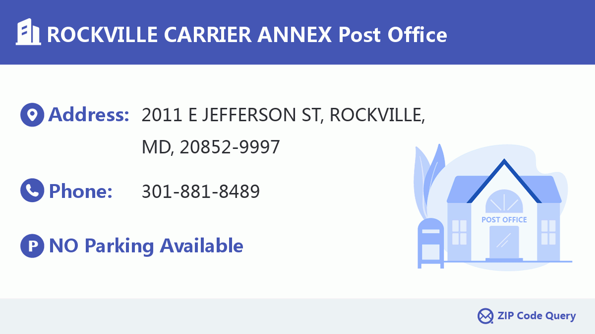 Post Office:ROCKVILLE CARRIER ANNEX