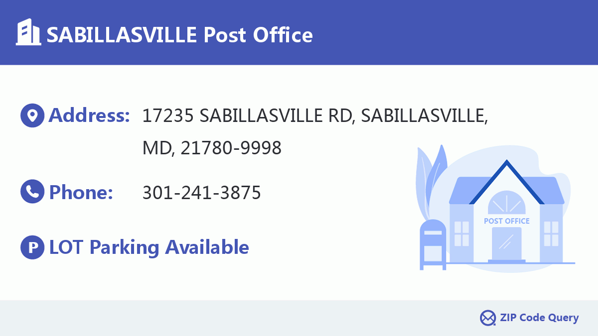 Post Office:SABILLASVILLE
