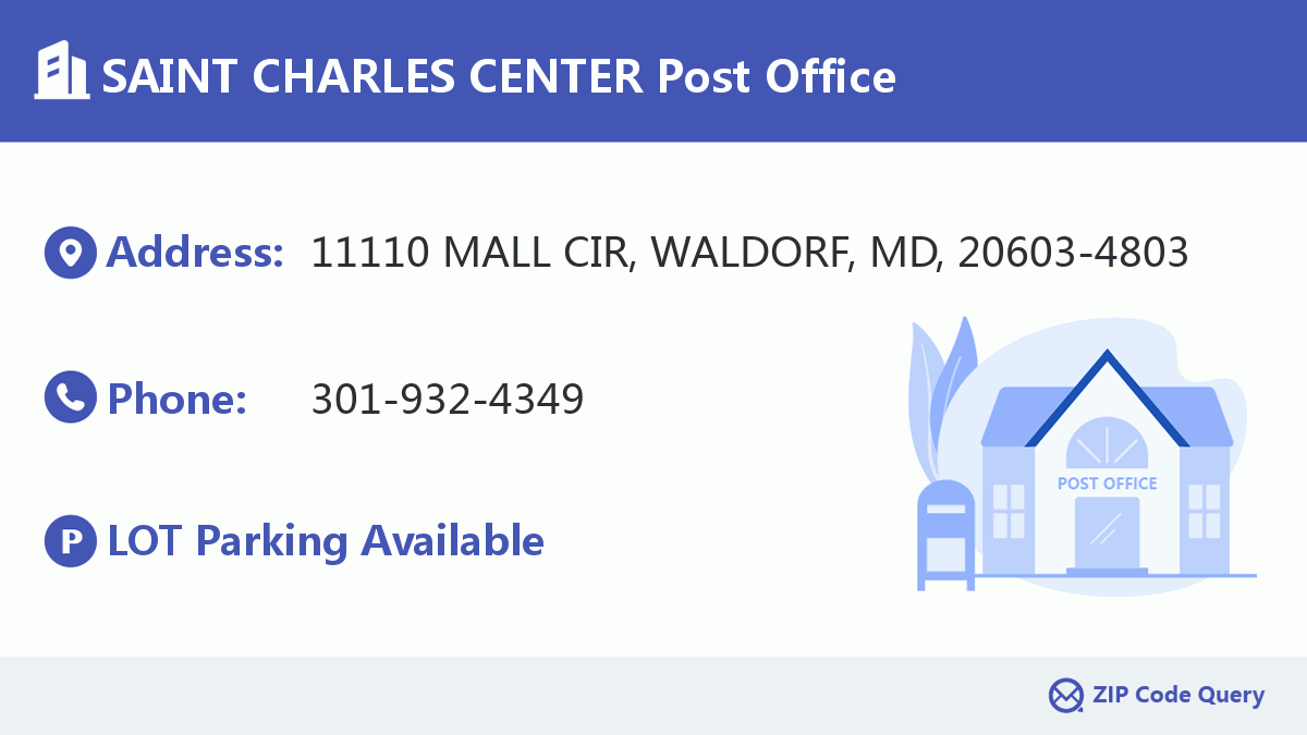 Post Office:SAINT CHARLES CENTER
