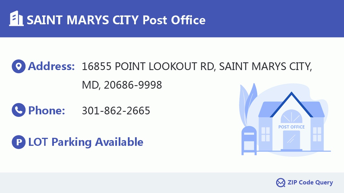 Post Office:SAINT MARYS CITY