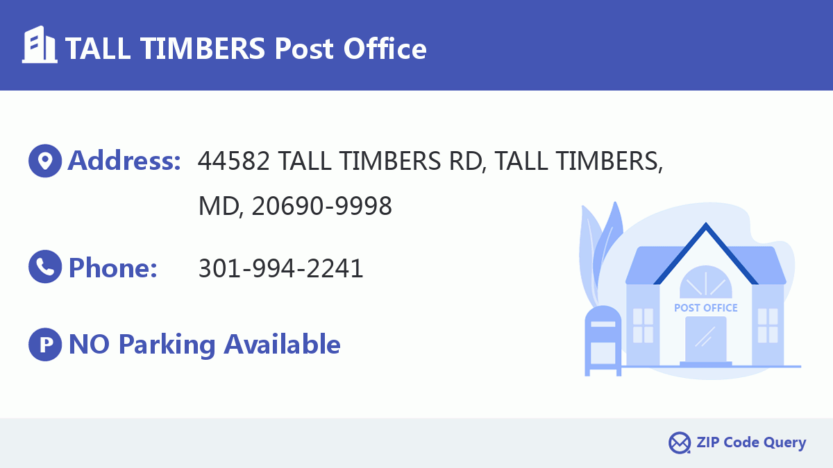 Post Office:TALL TIMBERS