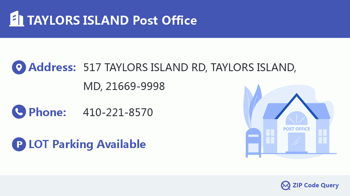 Post Office:TAYLORS ISLAND