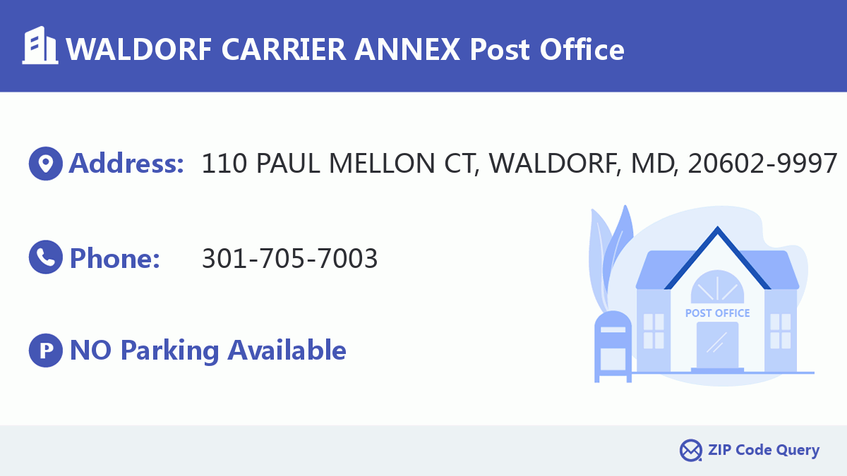 Post Office:WALDORF CARRIER ANNEX