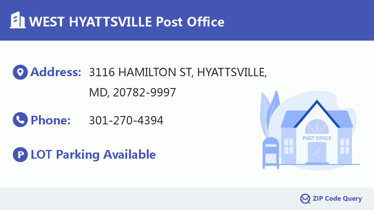 Post Office:WEST HYATTSVILLE