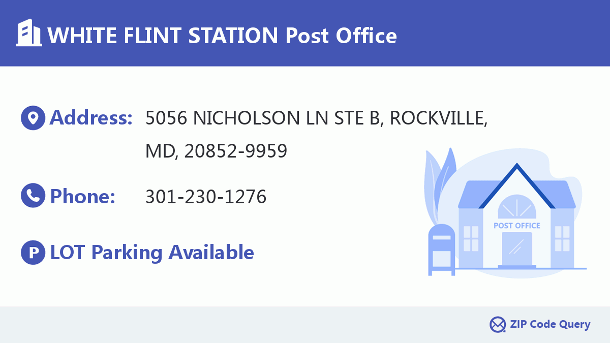 Post Office:WHITE FLINT STATION